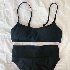 asos/aerie high waisted black bikini